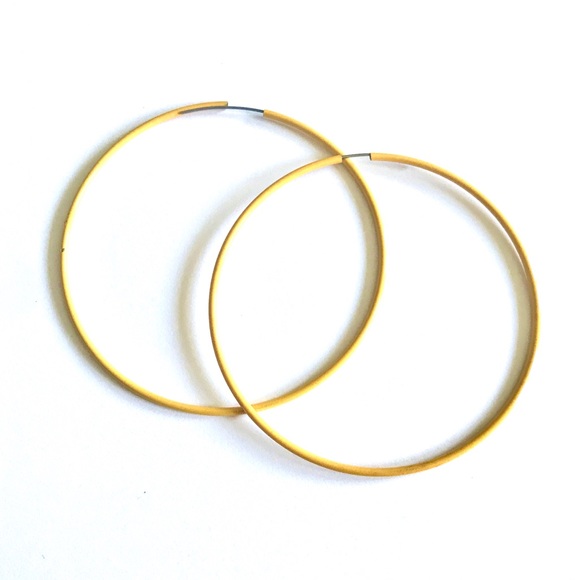 Jewelry - Yellow Hoop Earrings - NWOT